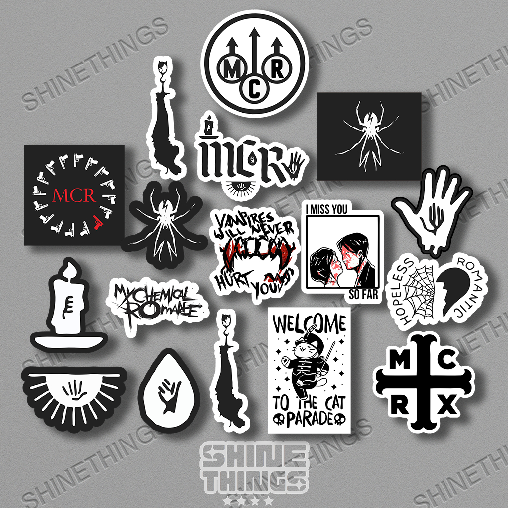 Jual stiker my chemical romance || sticker band mcr aesthetic | Shopee ...