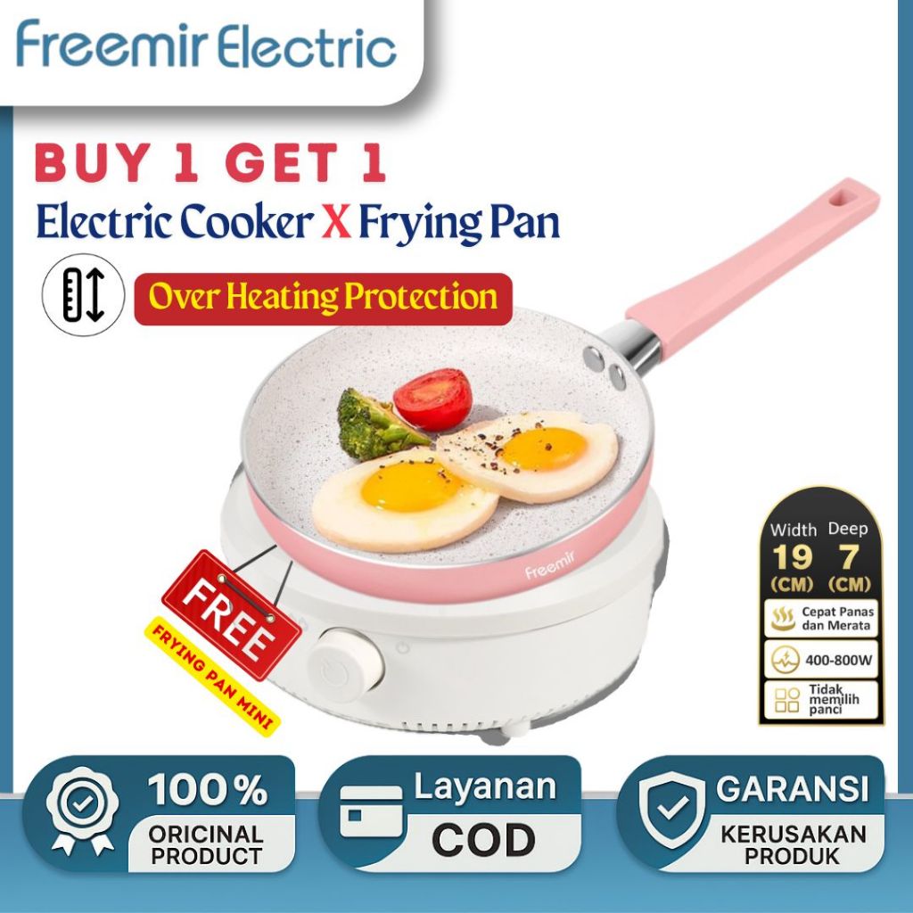 Jual [𝘽𝙐𝙔1 𝙂𝙀𝙏1] freemir Kompor Listrik Keramik Multifungsi Mini Low ...