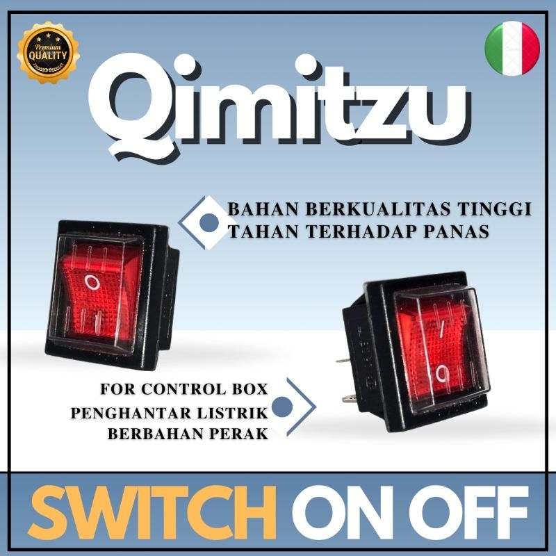 Jual Saklar On Off Satelit 16A 250V Merek QIMITZU/Switch Control Box ...