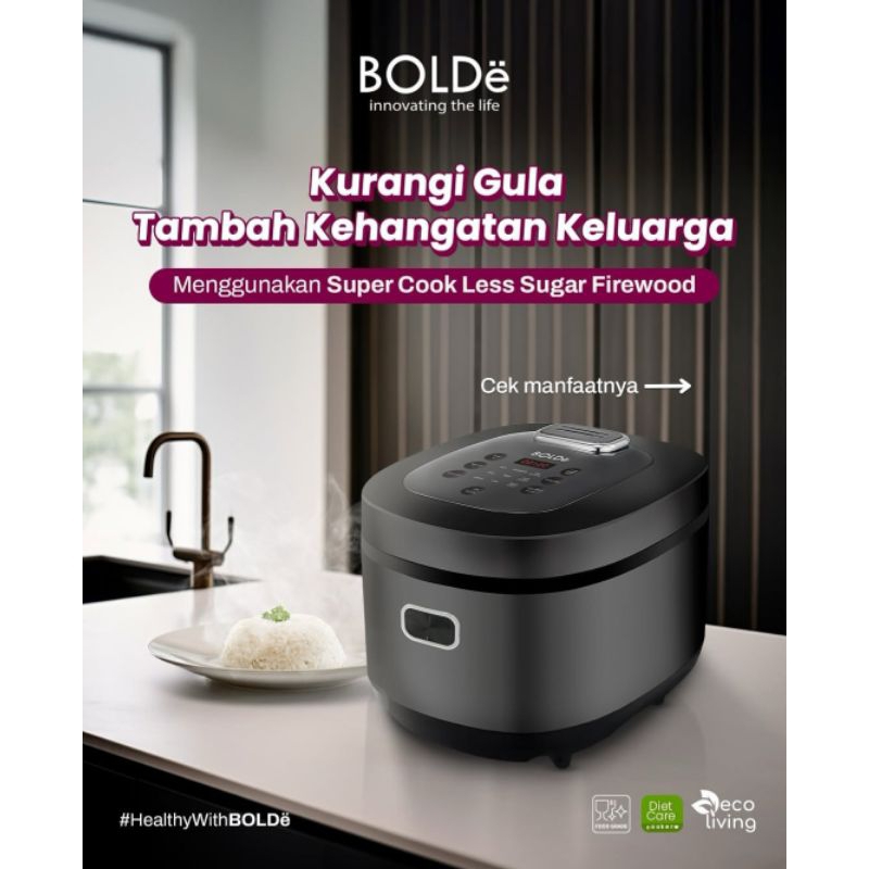 Jual Rice Cooker 2 Liter Super COOK Less Sugar FIREWOOD Original BOLDe ...