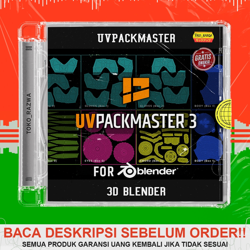 Jual 3D Blender - UVPackmaster v3 U2 - 301025 | Shopee Indonesia