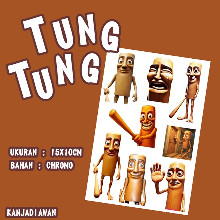Jual Stiker Tung Tung Sahur Sticker Set Tungtung saur | Shopee Indonesia