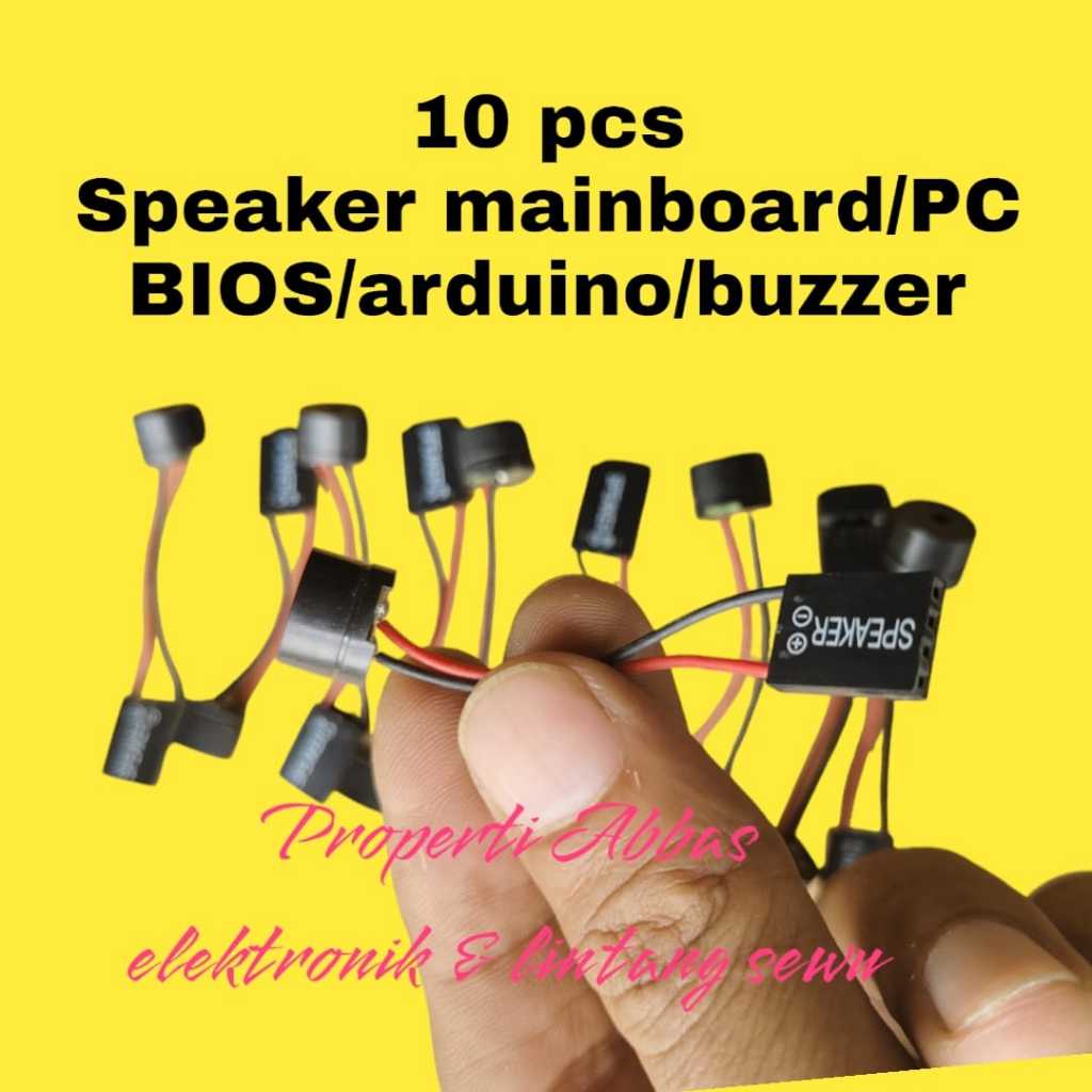 Jual GROSIR 10 PCS Speaker Motherboard Arduino Buzzer Alarm Komputer PC ...