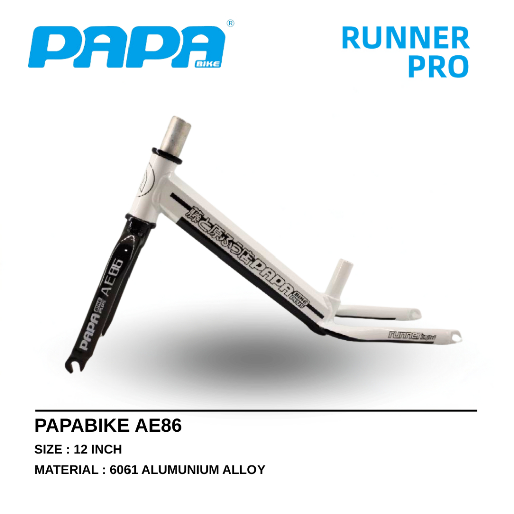 Jual PAPABIKE Runner Pro AE86 Frame pushbike balance bike Sepeda Anak ...