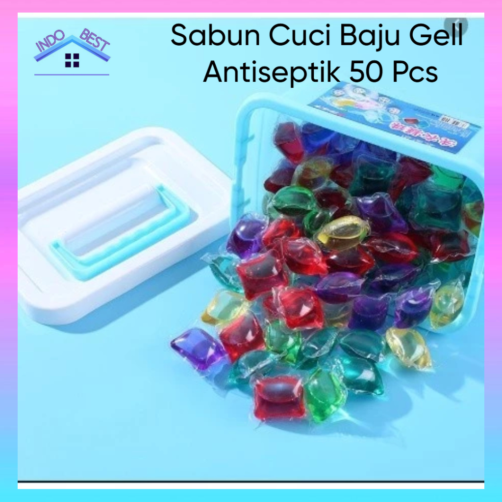 Jual Indoboss | Sabun Cuci Baju Gell Antiseptik 50 Pcs Loundry Liquid ...