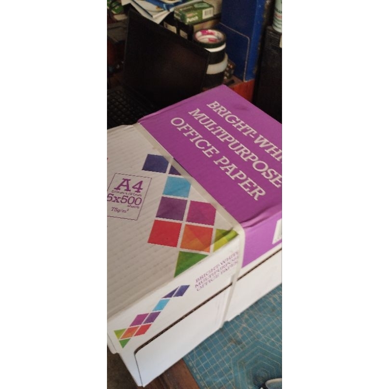 Jual kertas hvs A4 75gsm merk BMO (BRIGHT MULTIPURPOSE OFFICE PAPER), 1 ...