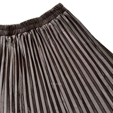 Me Amo Rok Wanita Plisket Bludru Velvet Premium