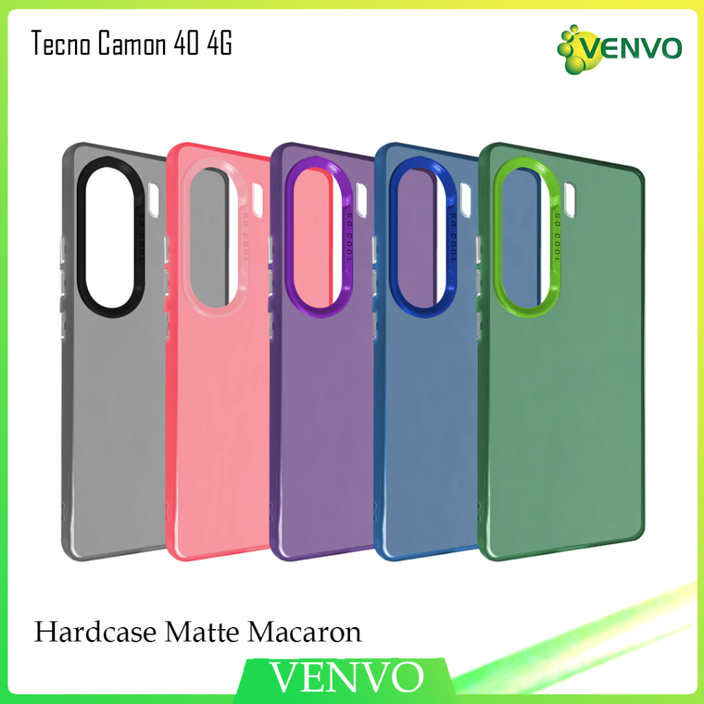 Jual VENVO - VV47 Case Matte Macaron Tecno Camon 40 4G Venvo Indonesia ...