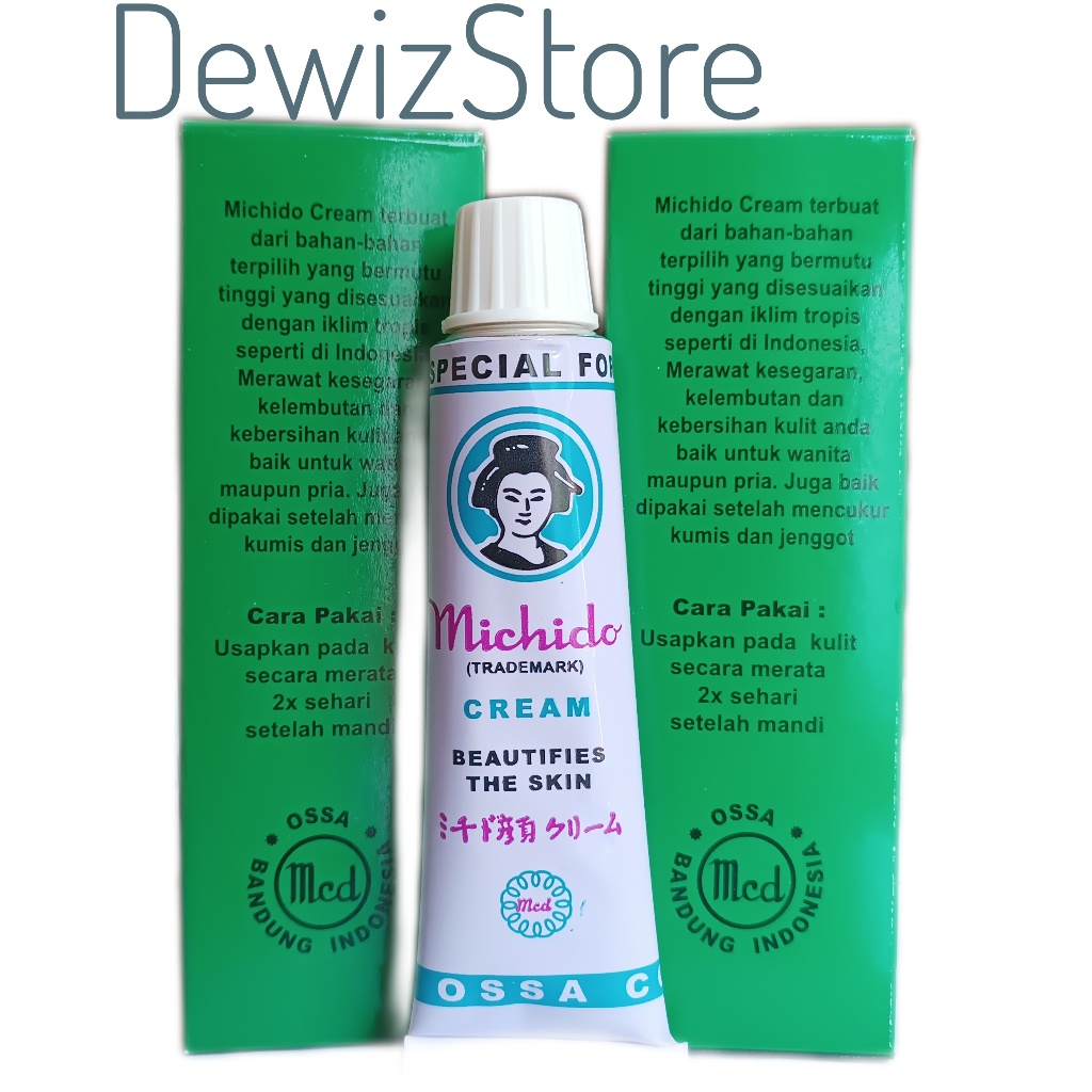 Jual MICHIDO CREAM / PELEMBAB WAJAH PRIA & WANITA - 38GR | Shopee Indonesia