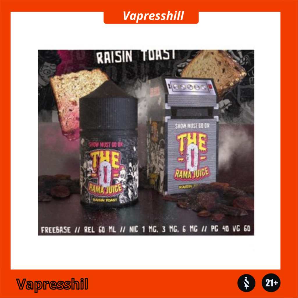 Jual THE O RAMA JUICE V3 RAISIN TOAST LIQUID FREEBASE 60ML ORIGINAL ...