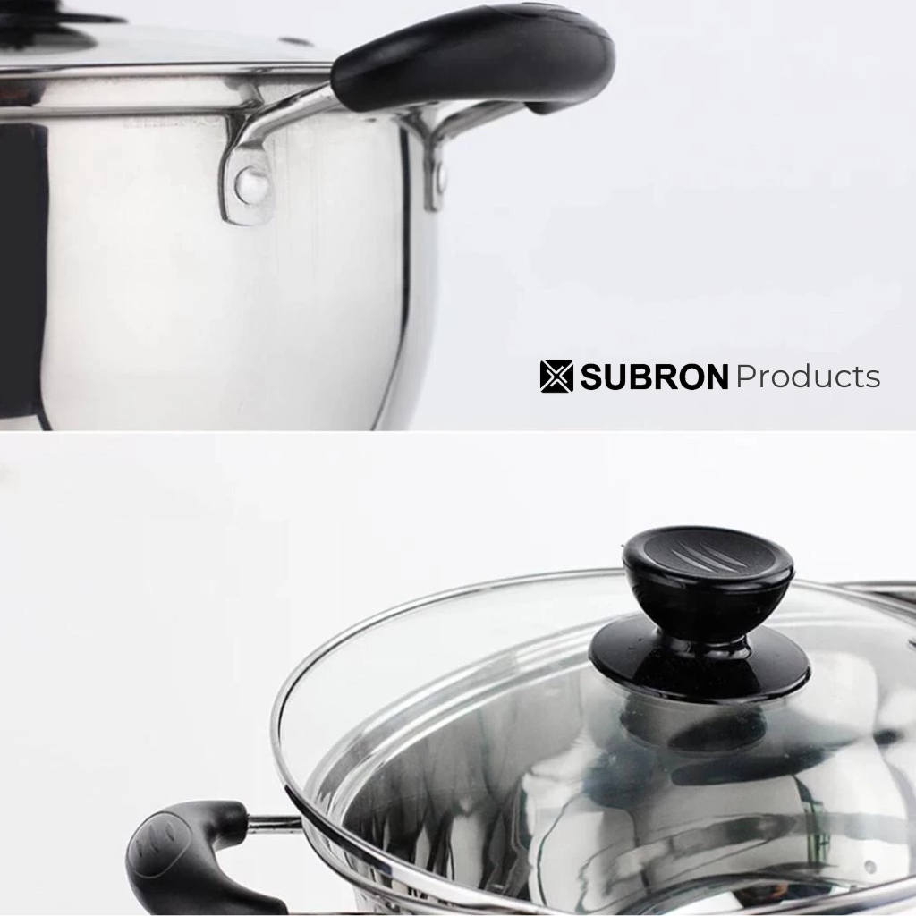 Jual SUBRON Soup Pot 20cm 22cm 24cm 26cm Panci Sup Stainless Steel ...