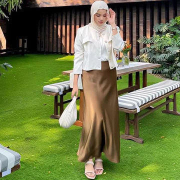 Satin Long Silk Rok Satin Duyung Panjang S Sampai 3xl