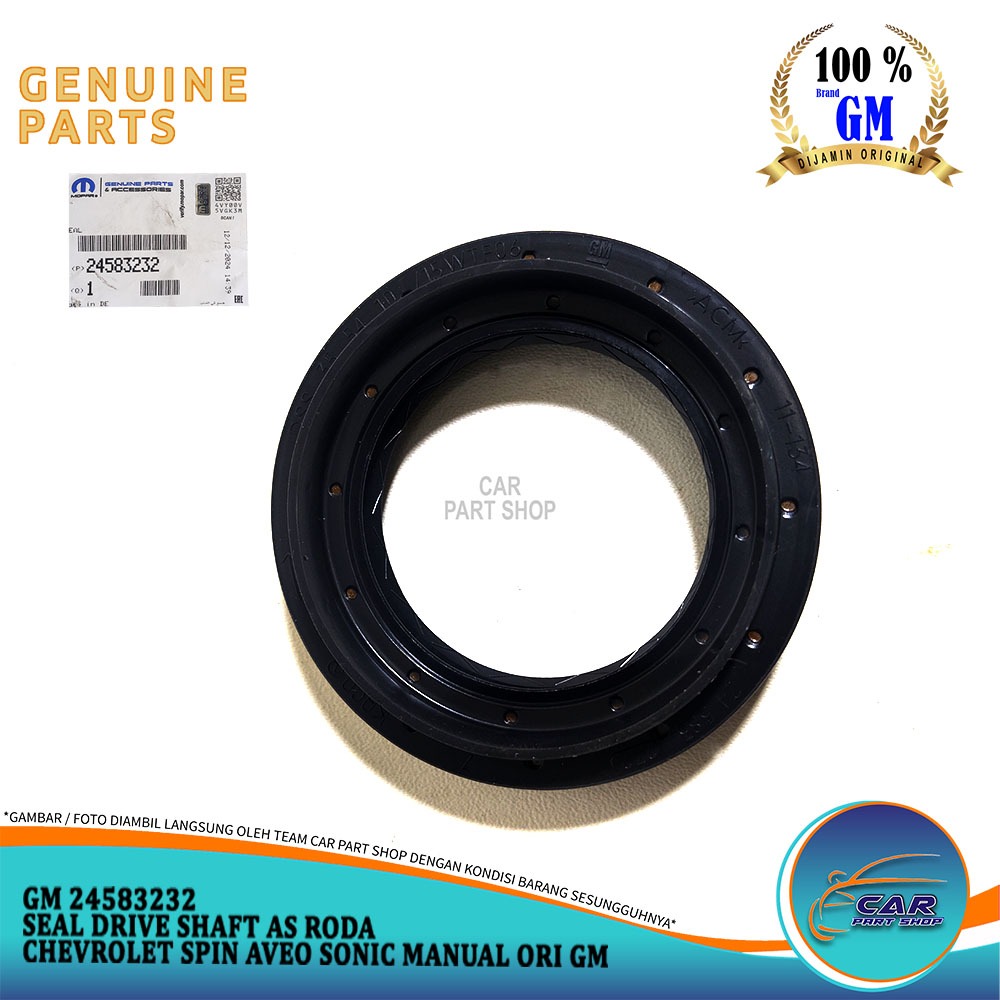 Jual SEAL DRIVE SHAFT AS RODA CHEVROLET SPIN AVEO SONIC MANUAL ORI GM ...