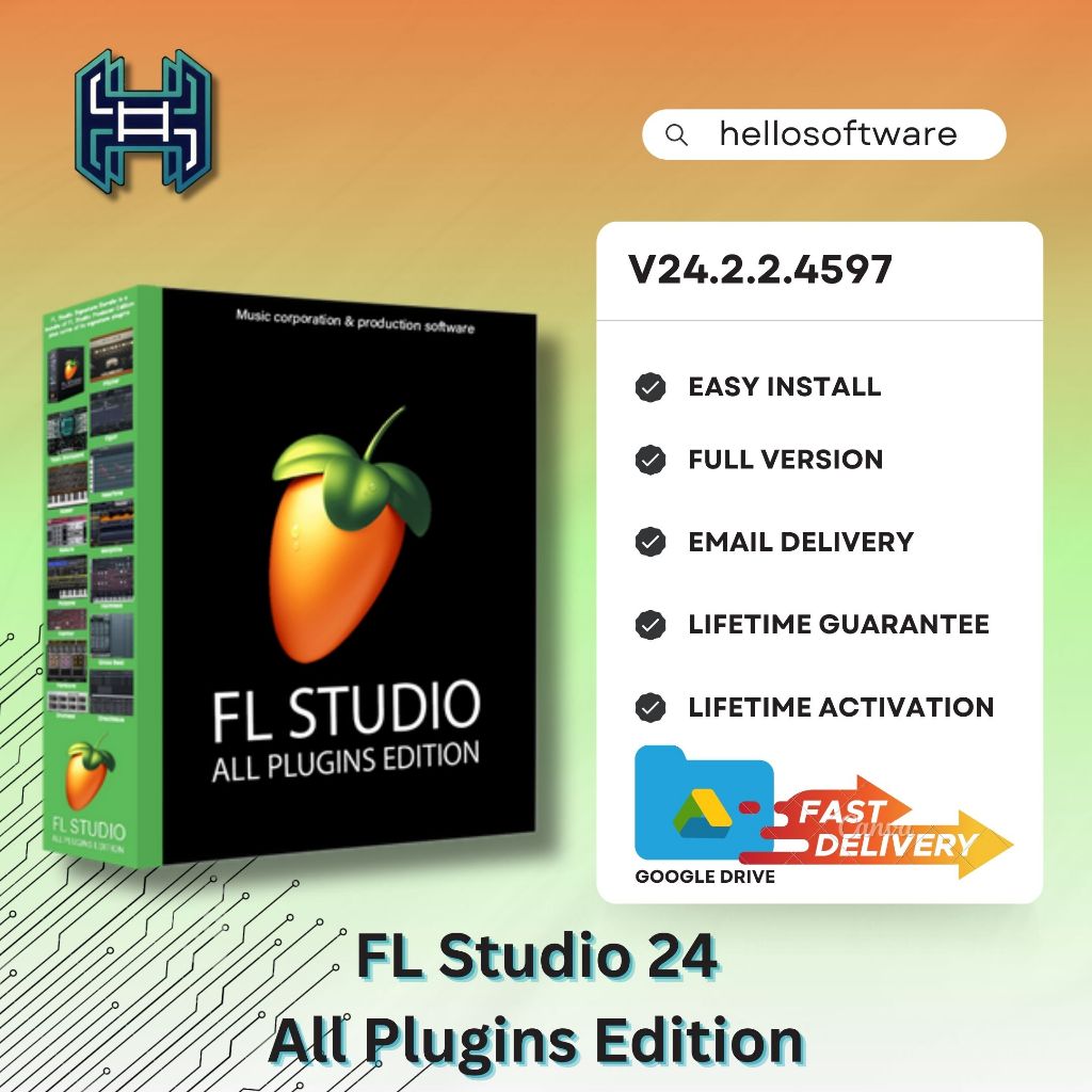 Jual FL Studio 24 All Plugins Edition 2024 v24.2.2.4597 Full Version ...
