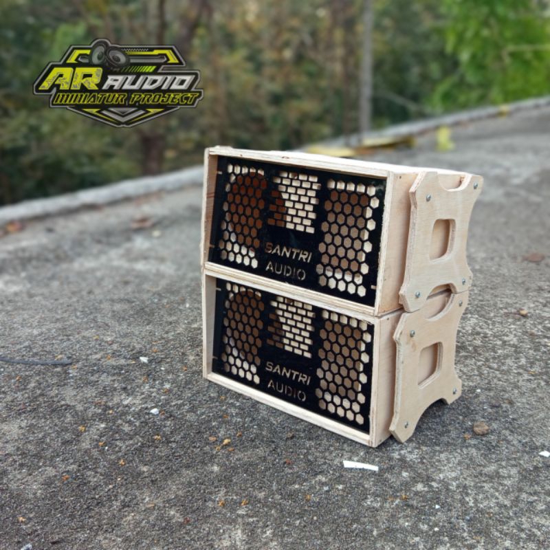 Jual paket line array 4 inch tanpa isi grill custom nama | Shopee Indonesia