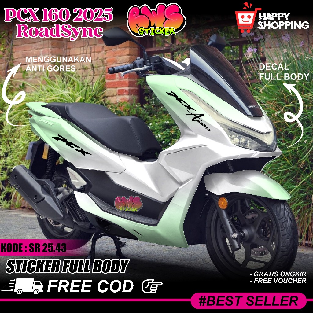 Jual COD Sticker Decal Full Body Honda PCX 160 2025 Cbs Abs RoadSync ...