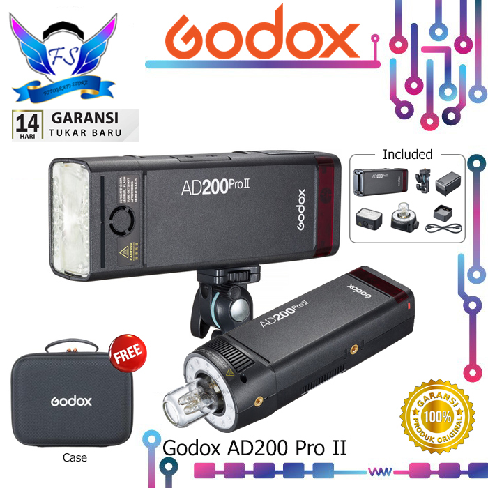 Godox Softbox Godox AD200 Pro II TTL Pocket Flash Strobe - 500