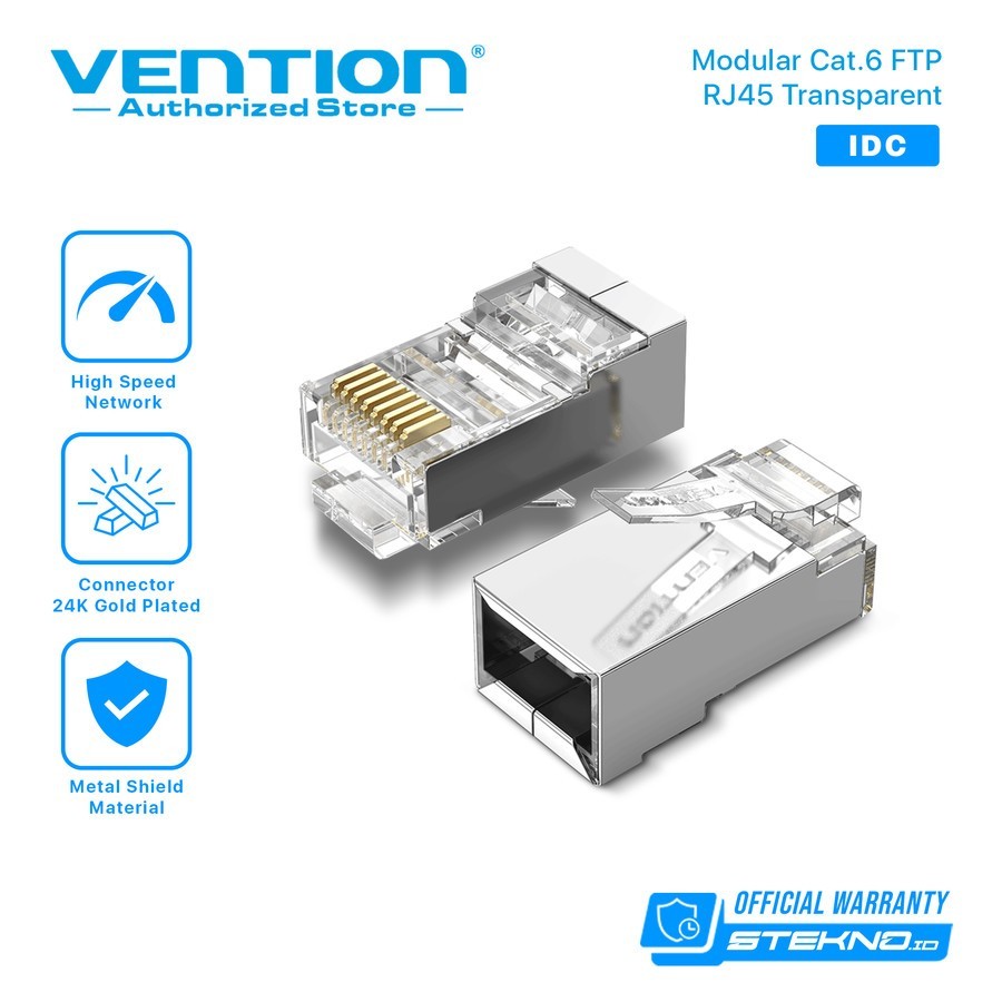 Jual Vention Konektor RJ45 Cat6 7 6A 5e UTP FTP Modular Ethernet ...