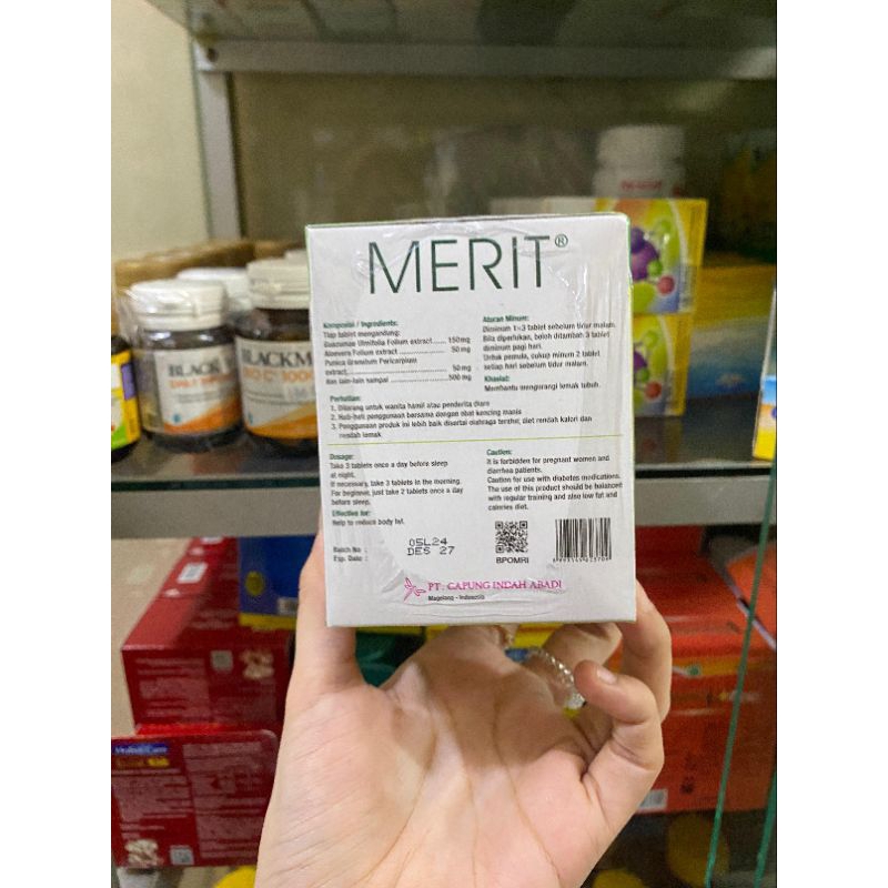 Jual Merit natural body slimming 1 box ( KEMASAN BARU ) | Shopee Indonesia