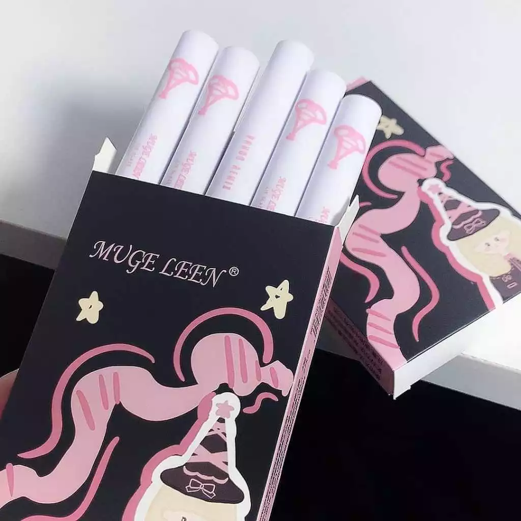 Set Lipstick Lip Cream Matte Ombre Lipgloss Mugeleen Waterproof Lip Glaze Tahan Lama | AutoStock