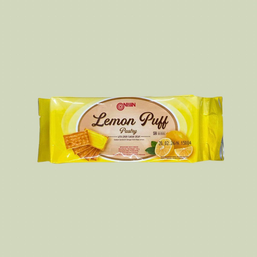 Jual 1 Dus Nissin Lemon Puff Pastry 150gr isi 30pcs | Shopee Indonesia