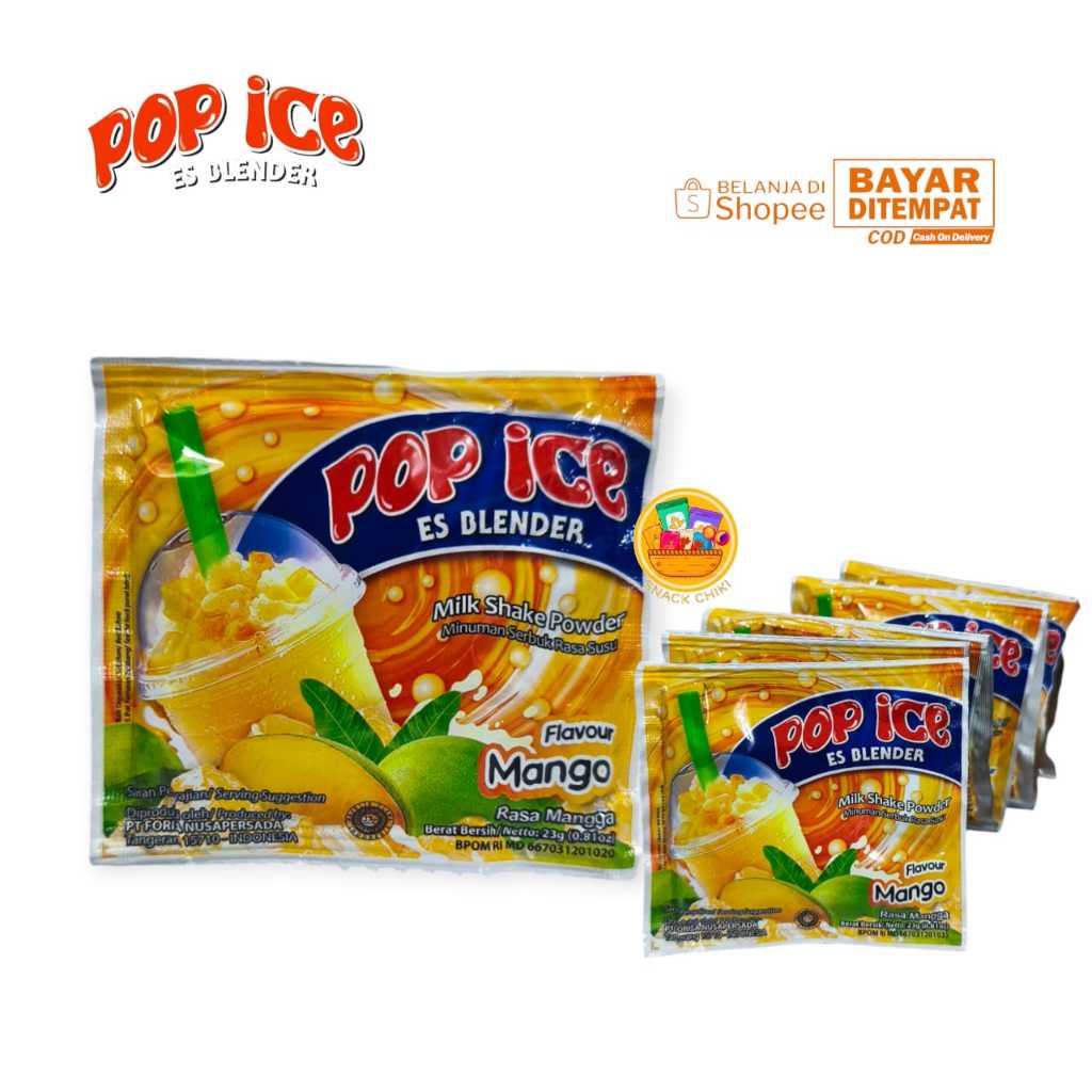Jual POP ICE ES BLENDER RASA MILK MANGO 1 RENCENG 10 PCS | Shopee Indonesia
