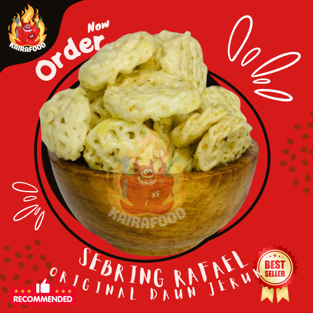 Jual 500 GRAM KRUPUK SEBLAK RAFAEL | SEBRING | KERUPUK MAWAR PEDAS DAUN ...
