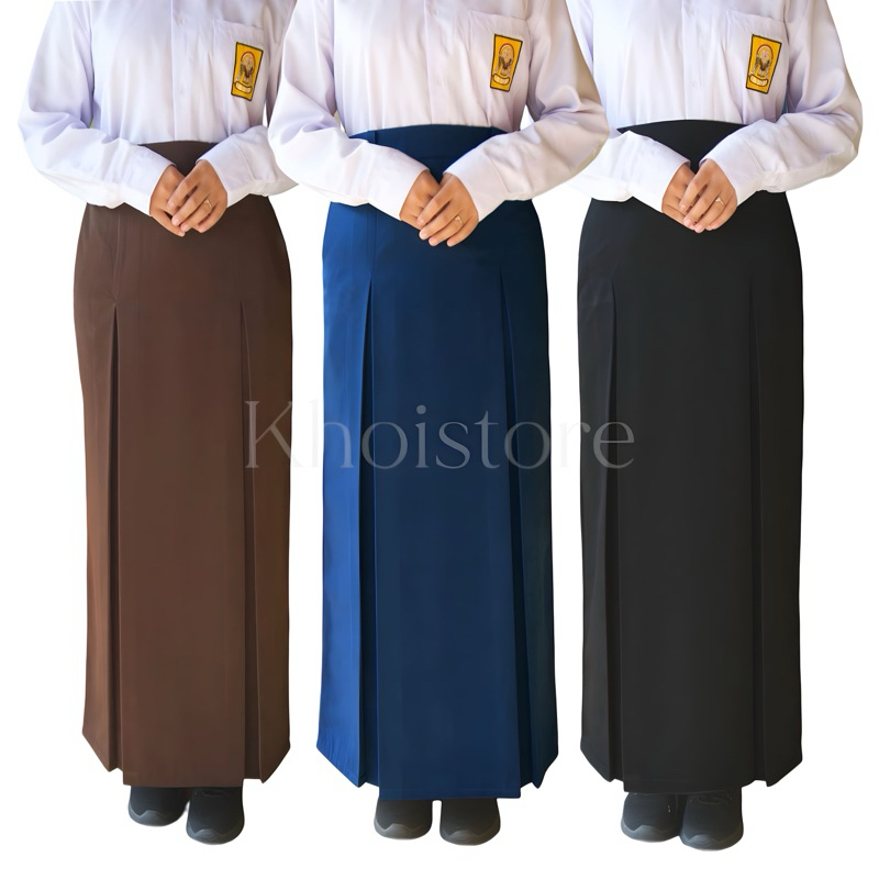 Jual ROK SEKOLAH MODEL SPAN BELAH DUA PANJANG SMP/MTS BY KHARISMA ...