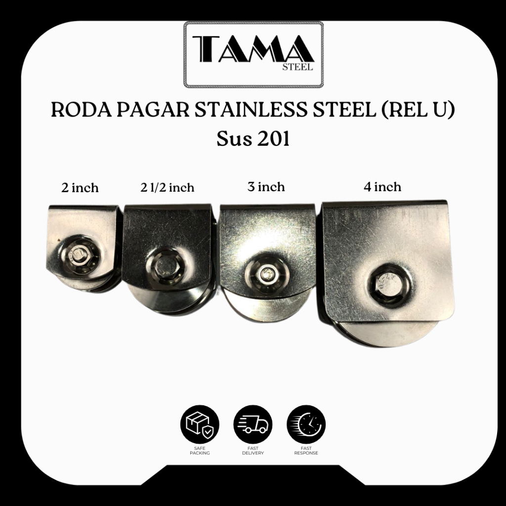 Jual RODA PAGAR STAINLESS MOTIF U (REL U) 2 inch | 2 1/2 inch | 3 inch ...