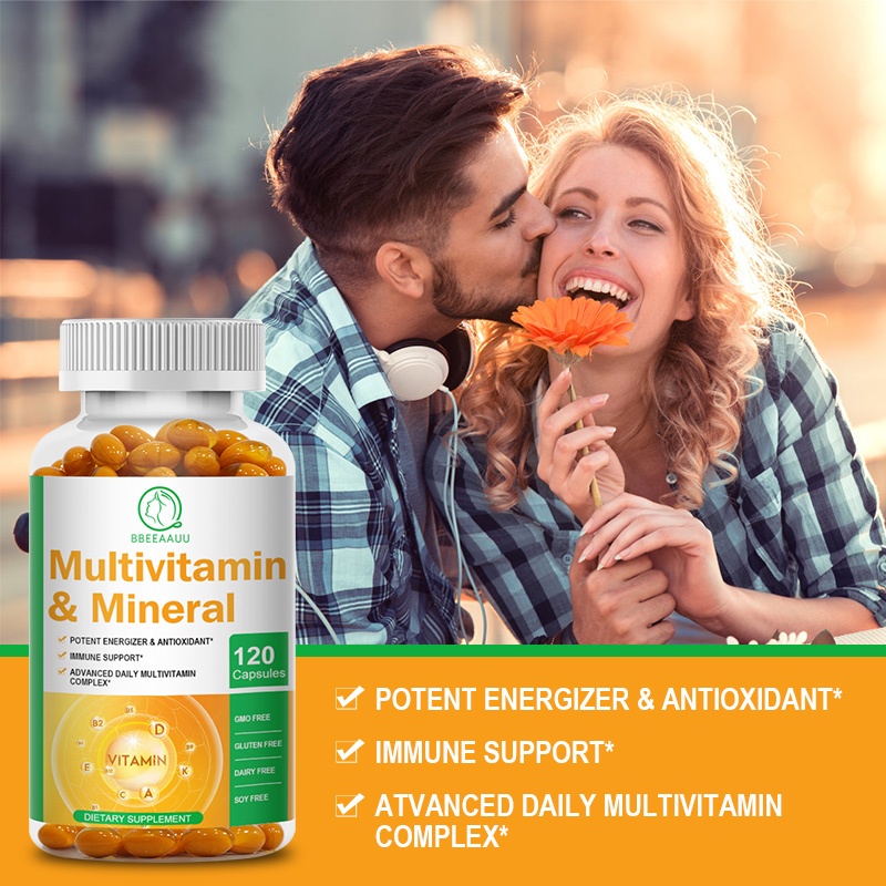 Jual BBEEAAUU Multivitamin & Mineral Kapsul dengan Vitamin A, C, B2, B3 ...