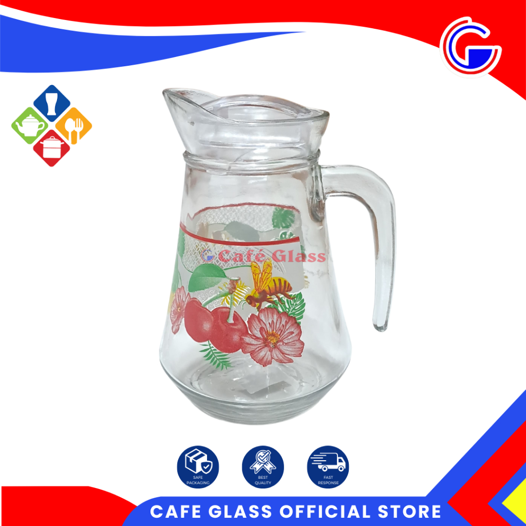 Pitcher Kaca - Teko Kaca 1.4L - Water Jug Kaca Wj-1380 C/D