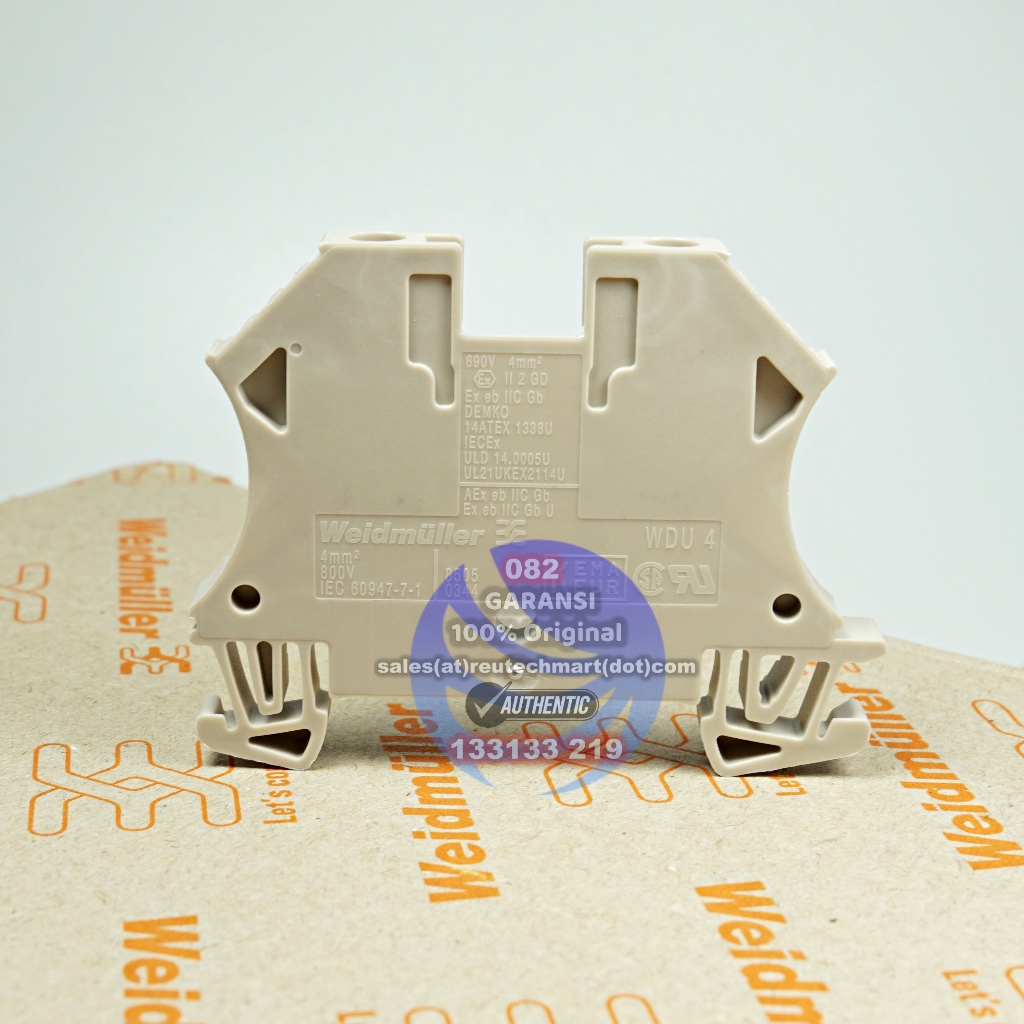 Jual WEIDMULLER WDU4 Weidmuller WDU 4 Terminal Block Weidmuller WDU 4 ...