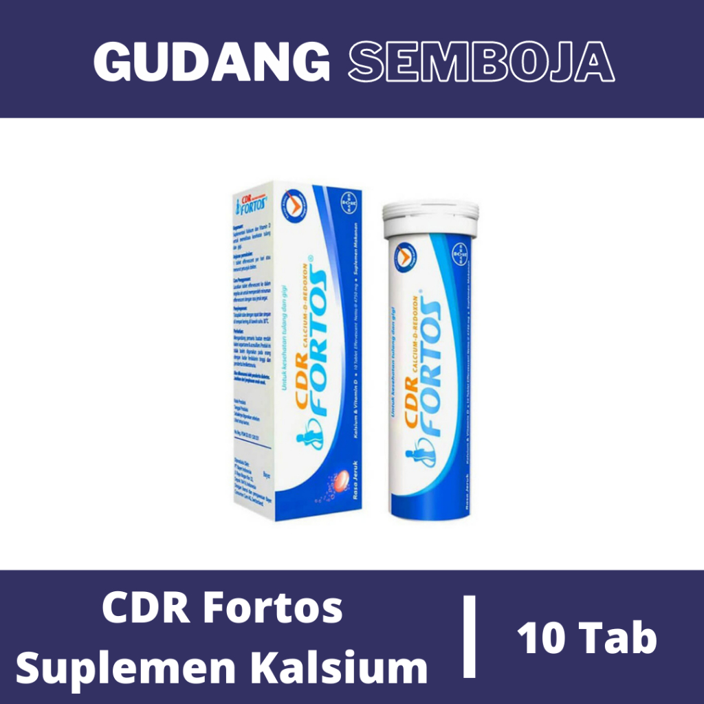 Jual CDR Fortos Botol Isi 10 Tablet / Suplemen Tulang dan Gigi Kalsium ...