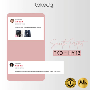 TakedaPro Catokan Rambut Lurus Keriting TKD HY13 38mm 2in1 Hair Styler Ceramic