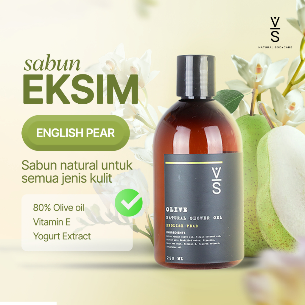 Jual VIS - English Pear | Sabun Mandi Natural-(untuk Eczema, Eksim