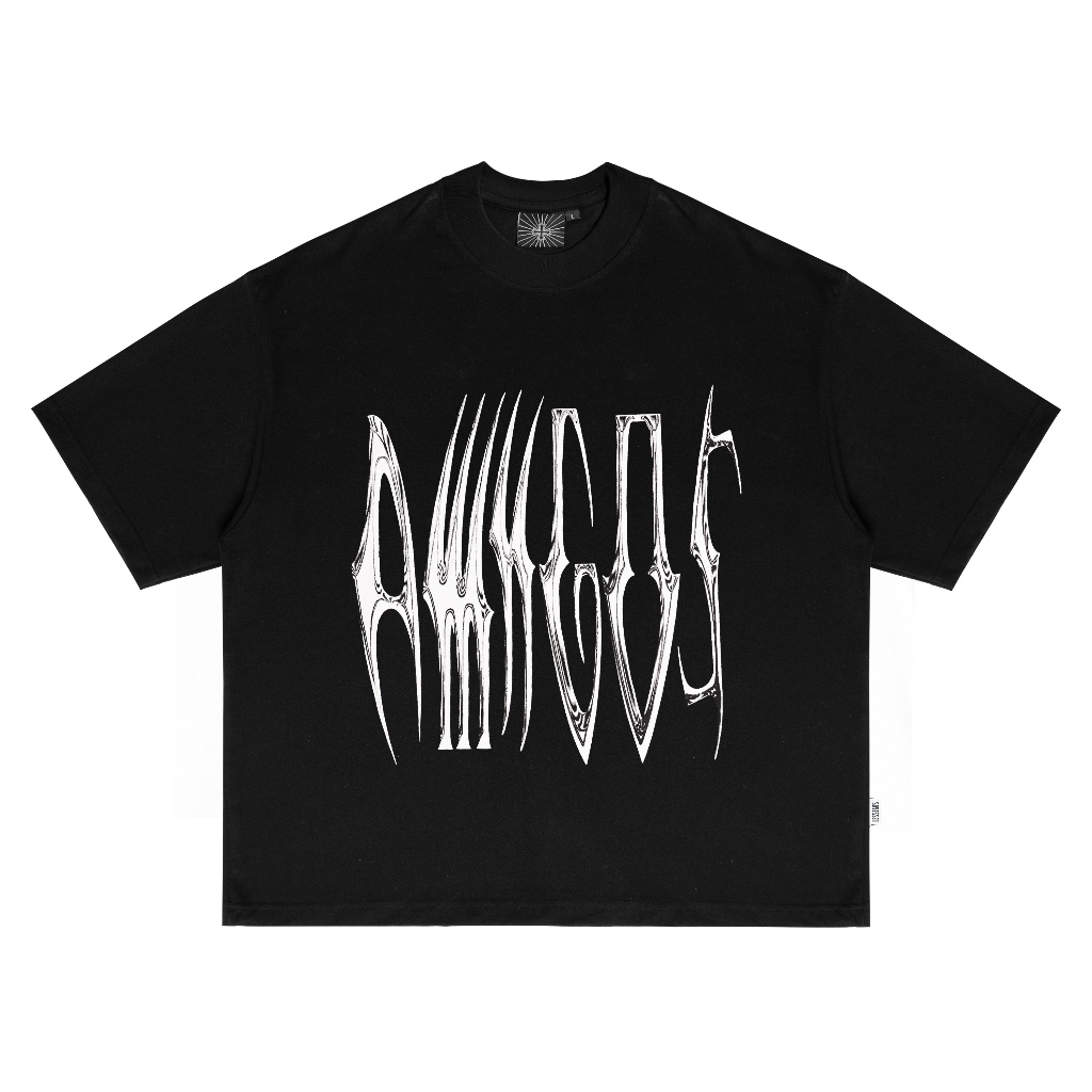 Jual Lessegos Boxy Tshirt Bones Chrome Heavyweight 16s Hitam | Shopee ...