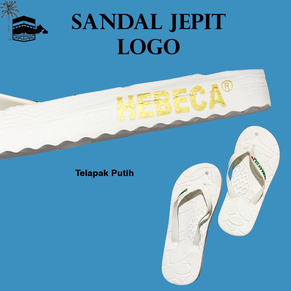 Jual Hebeca Sandal JEPIT Logo Jamaah Haji Perlengkapan Haji dan Umroh ...