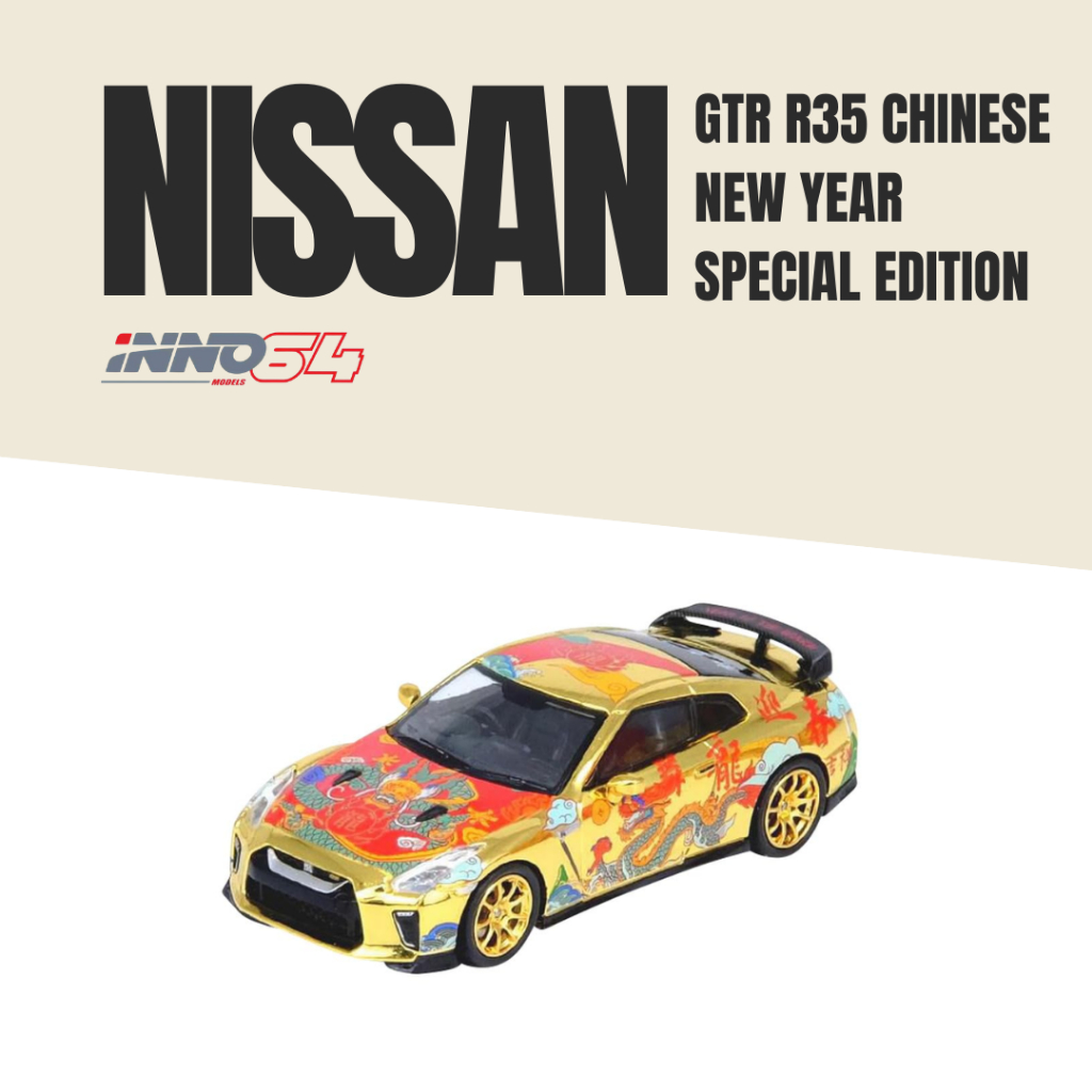 Jual Diecast Inno 64 Nissan Gtr R35 Chinese New Year Special Edition ...