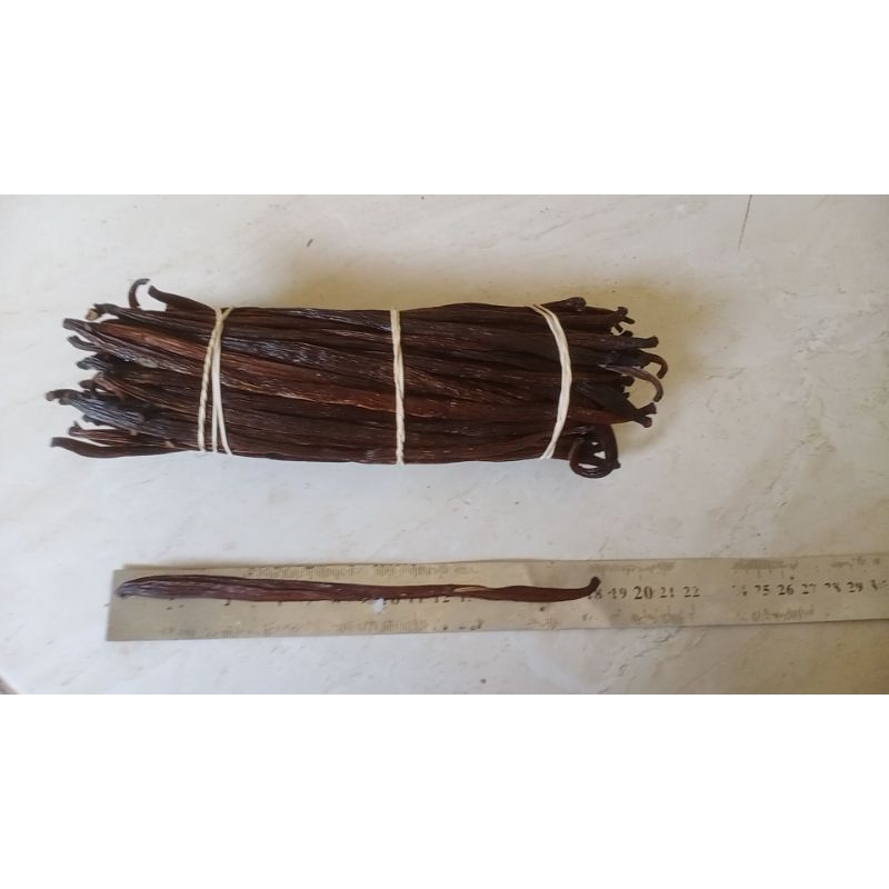 10 Bourbon Vanilla Pods From Madagascar Size 15 - 18 Cm - La Noire Gourmet: Authentic And Intense Flavour - Resealable Fresh Zip Bag - View #9