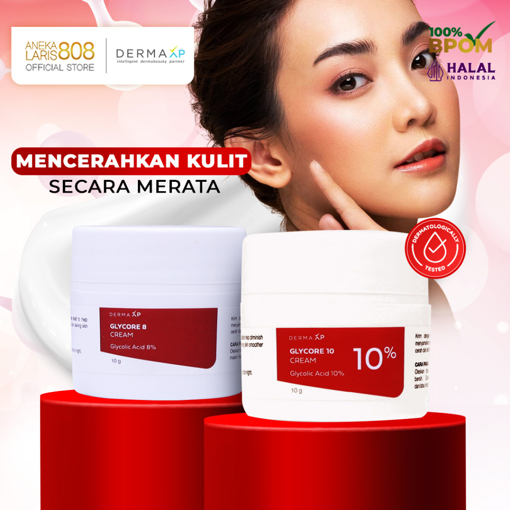 Jual Glycore 8% 10% Glycolic Acid Derma XP Cream 10gr Krim Noda Hitam ...