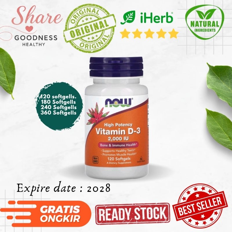 Now Foods Vitamin D 2000IU