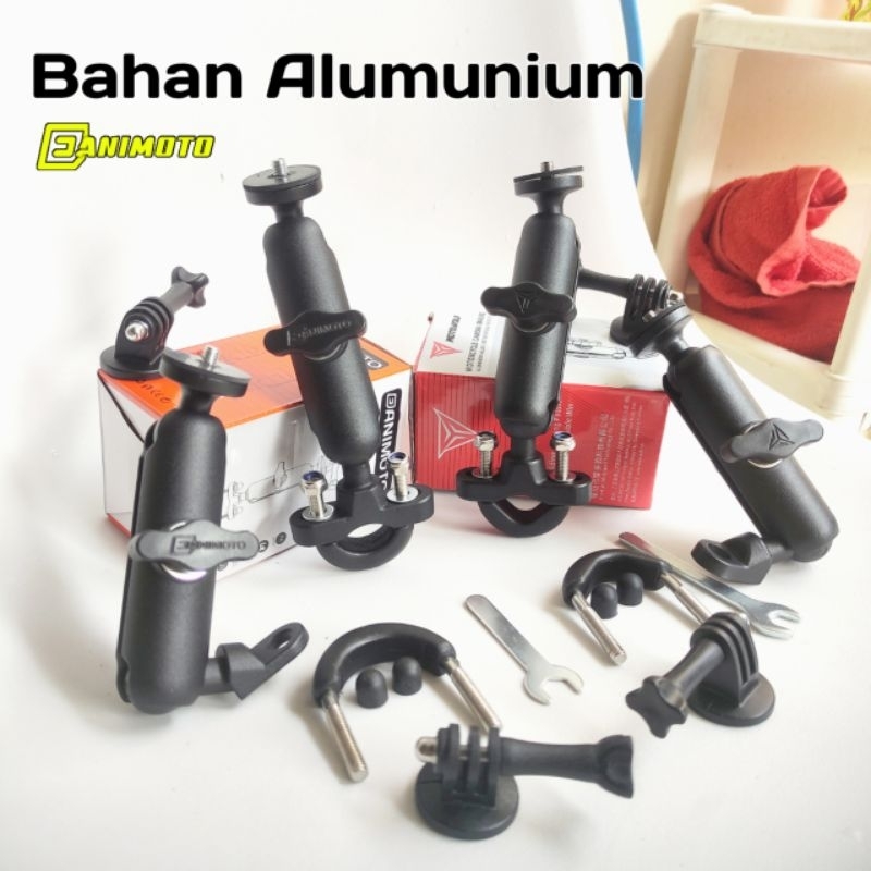 Jual BRACKET MOUNTING GOPRO INSTA360 SPION STANG HANDLEBAR MOTOR ...