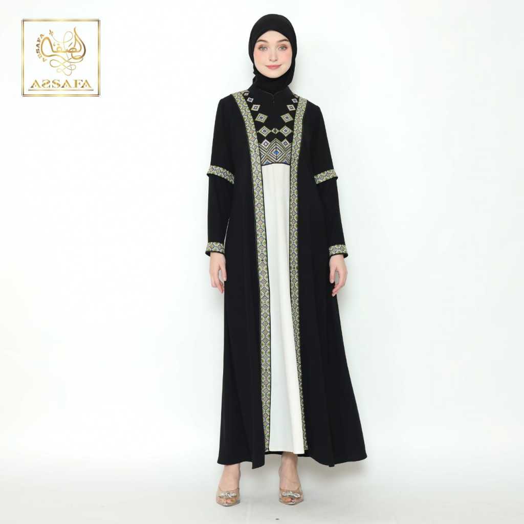 Jual Abaya Assafa Original E1077 2 Warna | Shopee Indonesia