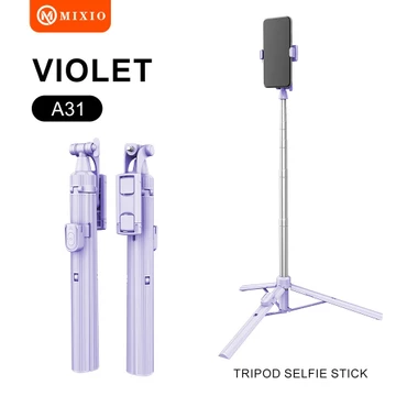 MIXIO A31 MACARON EDITION Tongsis Bluetooth Selfie Stick Tripod 160CM