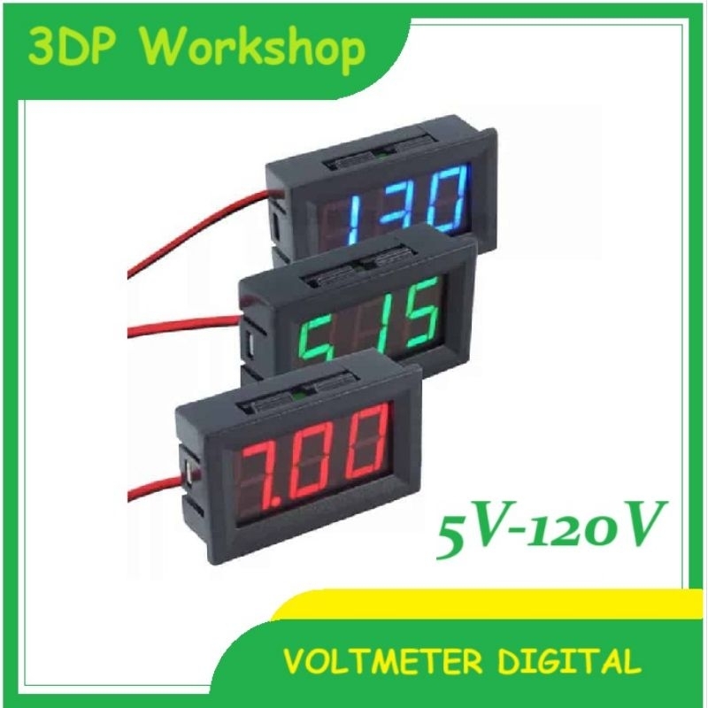 Jual Voltmeter digital dgn Frame 5-120v | Shopee Indonesia