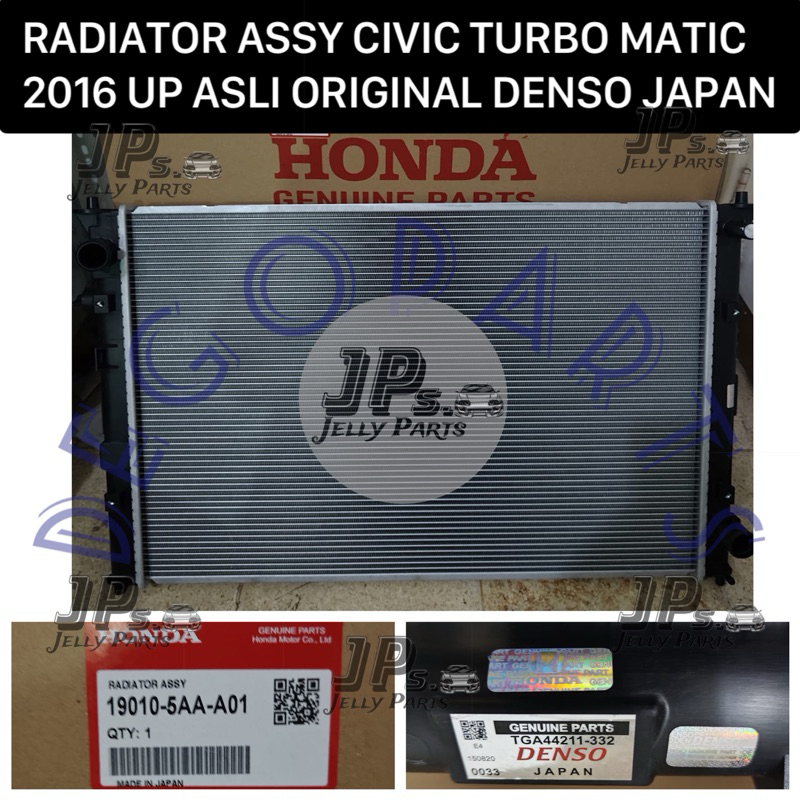 Jual RADIATOR ASS CIVIC TURBO MATIC 2016 UP ASLI ORIGINAL DENSO JAPAN ...