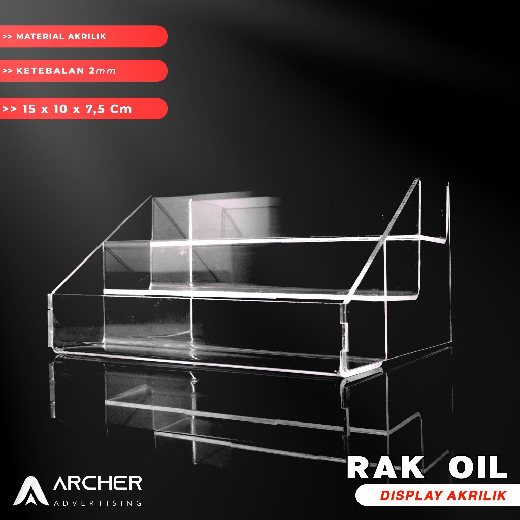Jual TEMPAT RAK OIL | BOX OIL DISPLAY AKRILIK | Shopee Indonesia