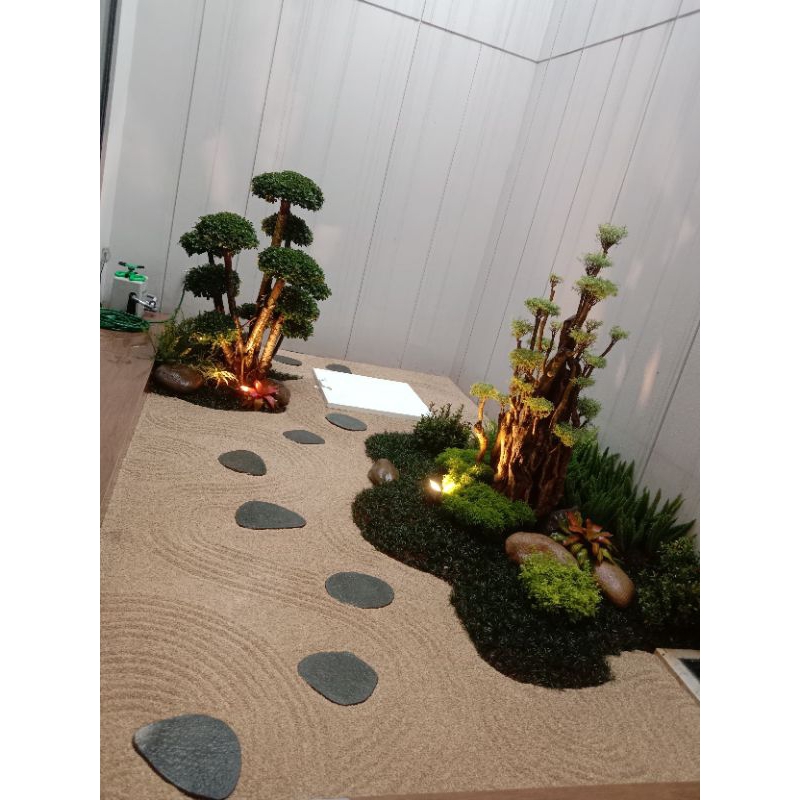 Jual pembuatan taman kering indoor Zen garden simple manis | Shopee ...