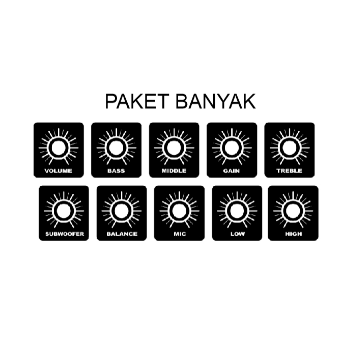 Jual STIKER POTENSIO KNOP LENGKAP STIKER MIXER | Shopee Indonesia