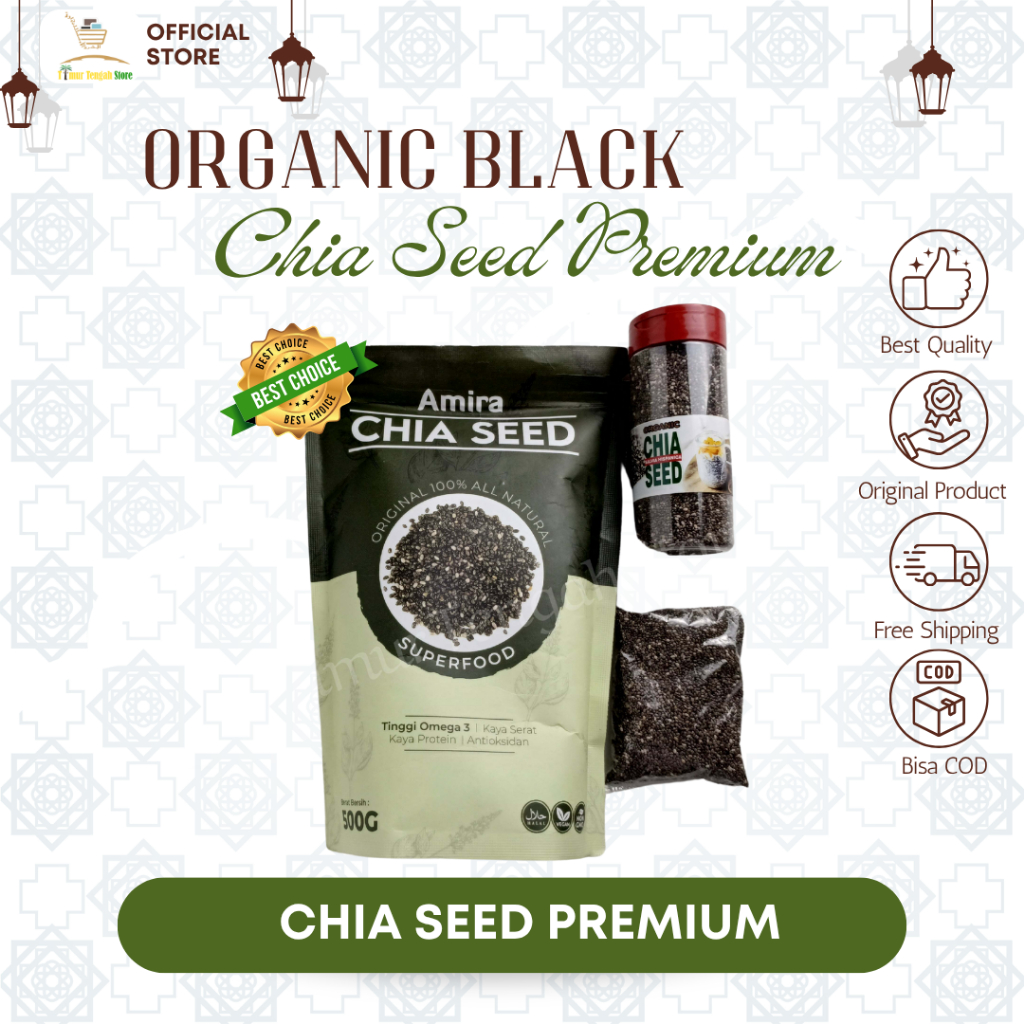 Jual Organic Black Chia Seed Premium | Biji Original Penurun Berat ...